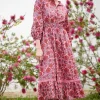 Octavia Dress Magenta Rosa
