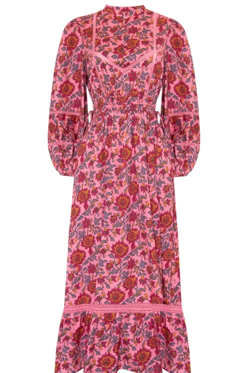 Octavia Dress Magenta Rosa