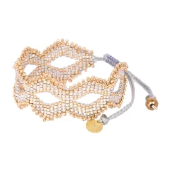 Ojos Bracelet Silver Gold