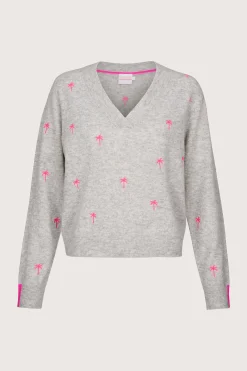 Palm Jumper Super Grey/Diva Pink