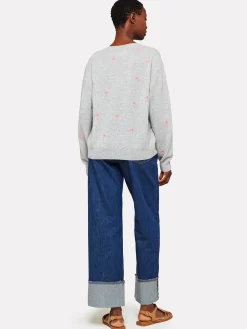 Palm Jumper Super Grey/Diva Pink