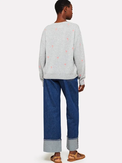 Palm Jumper Super Grey/Diva Pink