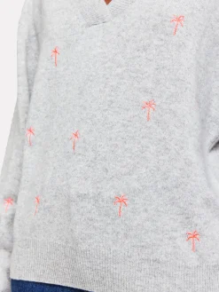 Palm Jumper Super Grey/Diva Pink