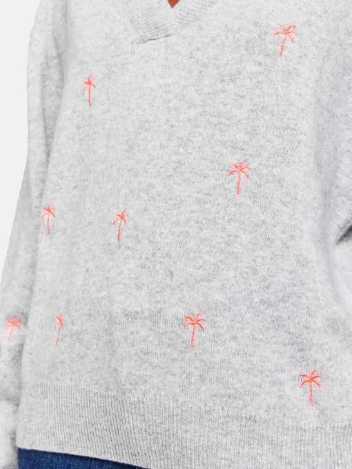 Palm Jumper Super Grey/Diva Pink
