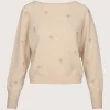Palm Twist Boat Neck Cygnet/Gold Lurex