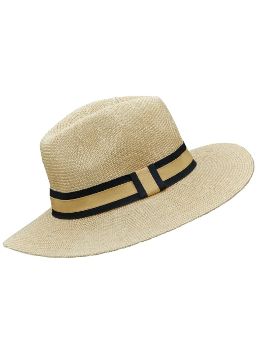Panama Hat Black/Tan Band