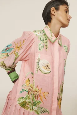 Papaya Shirtdress Pink