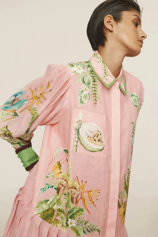 Papaya Shirtdress Pink