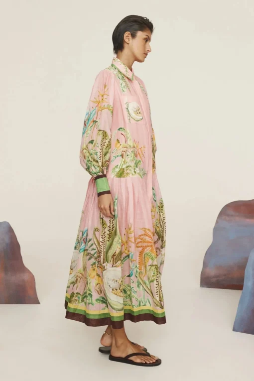 Papaya Shirtdress Pink