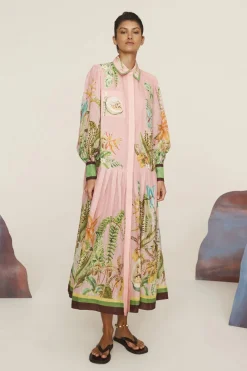 Papaya Shirtdress Pink