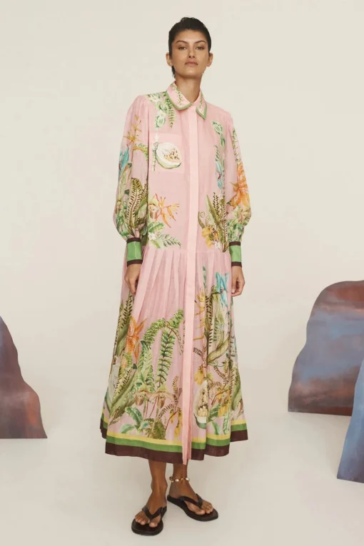 Papaya Shirtdress Pink