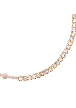 Pearl Necklace DUO- Cubic Zirconia
