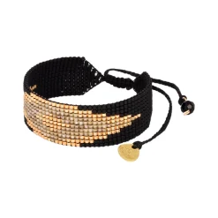 Peeky Bracelet Black Gold Olive