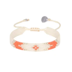 Peeky XS Bracelet Orange/Ivory