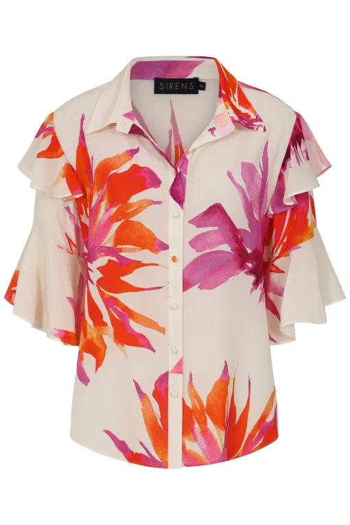 Peonie Blouse Pink Flower