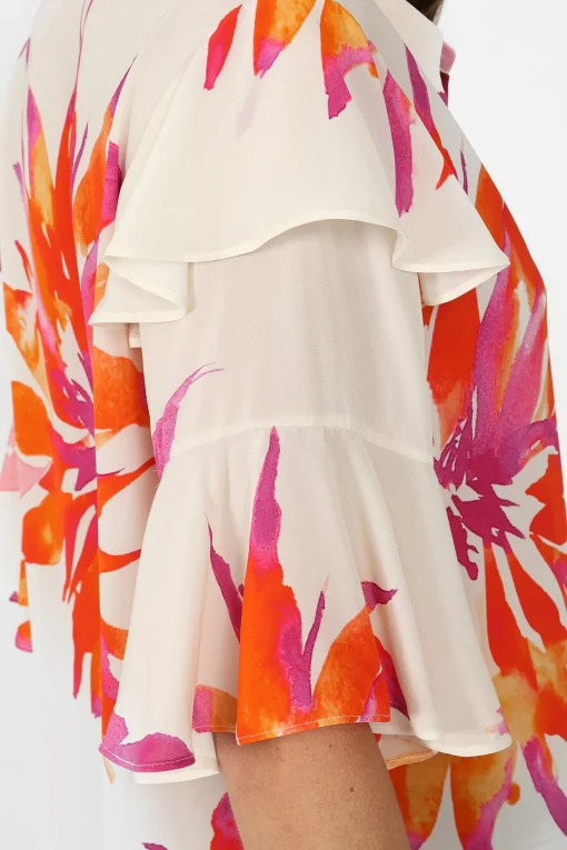 Peonie Blouse Pink Flower