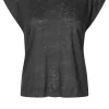 Peony Top Black