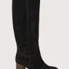 Rachel Tall Boot Suede Black