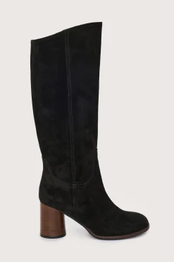 Rachel Tall Boot Suede Black