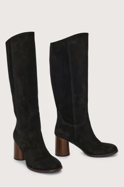 Rachel Tall Boot Suede Black