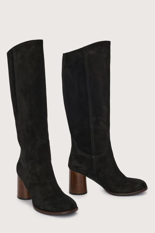 Rachel Tall Boot Suede Black