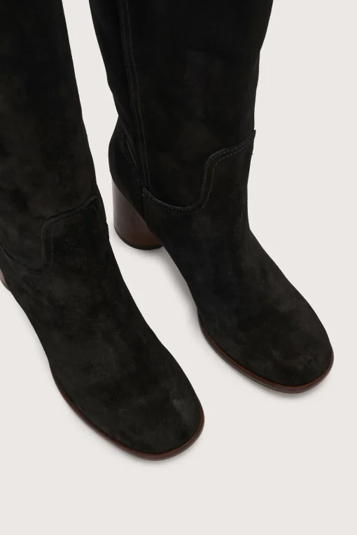 Rachel Tall Boot Suede Black