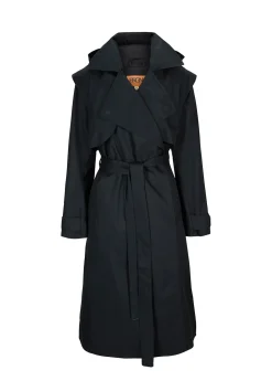 Regndrape Trench Coat New Black