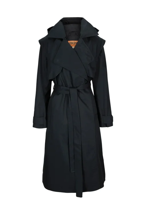 Regndrape Trench Coat New Black