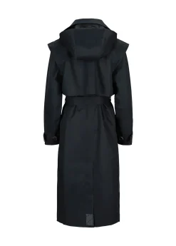 Regndrape Trench Coat New Black