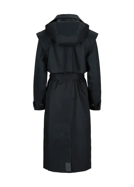 Regndrape Trench Coat New Black