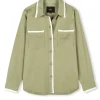 Reigh Shirt Pale Olive