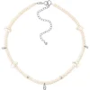 Reykjavik Pearl Choker Charms Silver