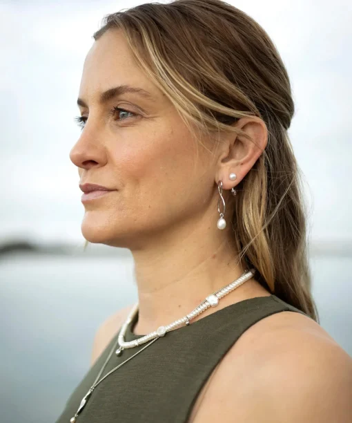 Reykjavik Pearl Choker Charms Silver