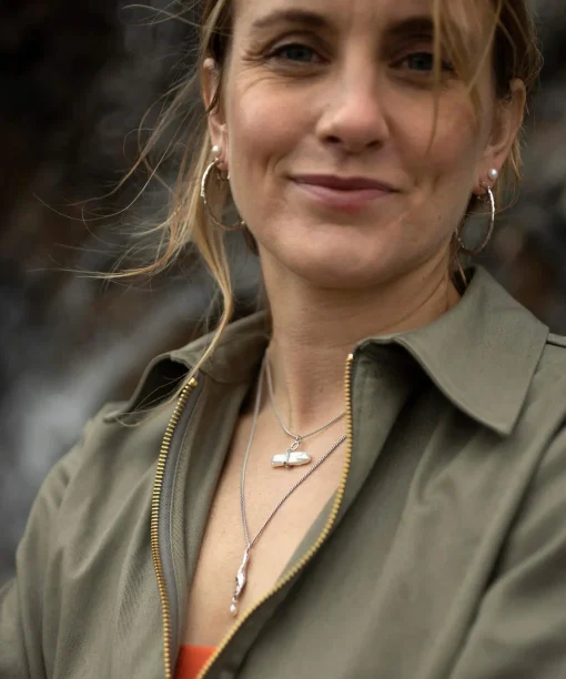 Reykjavik Pearl Toggle Necklace Silver