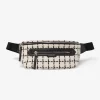 Roby Belt Bag Egret Mono Check