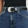 Rodeo Belt Black Silver