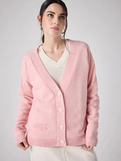 Rose Cardigan Fairy/Ecru