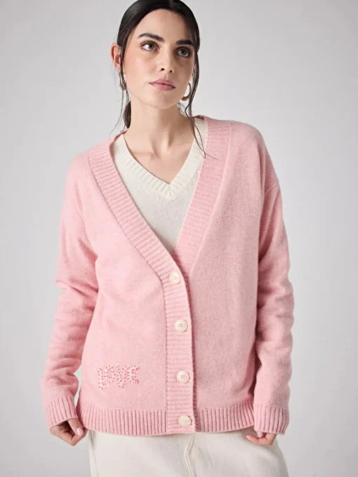 Rose Cardigan Fairy/Ecru