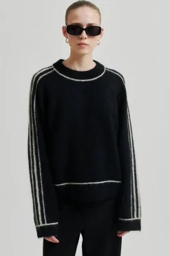 Rosemarie Knit O-Neck Black