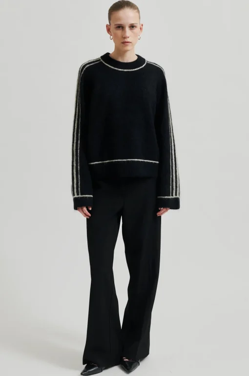 Rosemarie Knit O-Neck Black