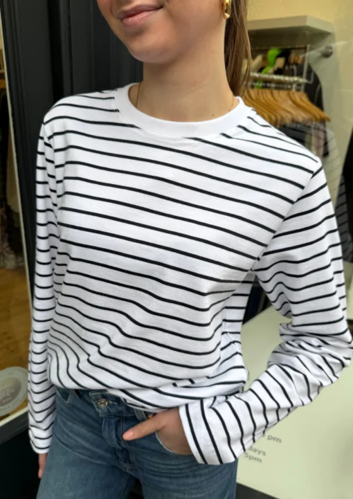 Sacamino LS T-Shirt Salute Stripe