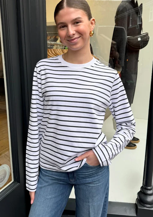 Sacamino LS T-Shirt Salute Stripe