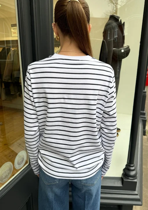 Sacamino LS T-Shirt Salute Stripe