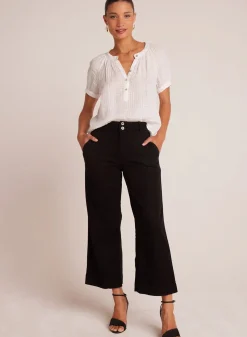 Saige Wide Trousers Black
