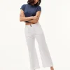 Saige Wide Trousers White