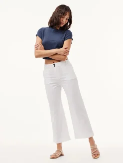 Saige Wide Trousers White