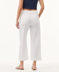 Saige Wide Trousers White