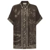 Sammy Silk Shirt Chocolate