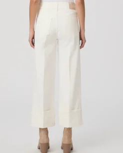 Sasha Ankle Wide Cuff Tonal Ecru