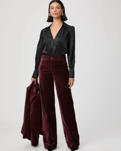 Sasha Trousers Dark Oxblood
